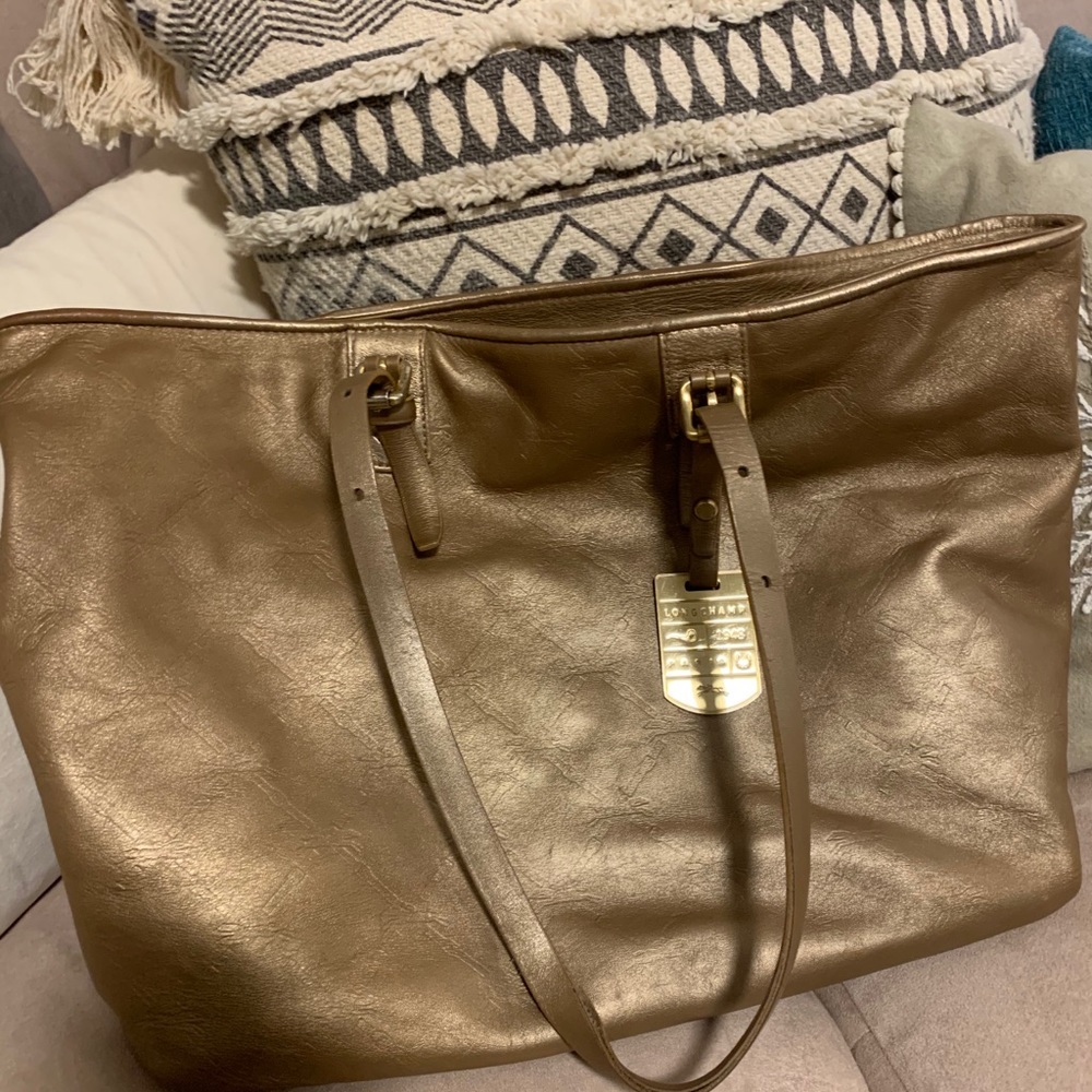 ⭐️Longchamp Special Edition Gold Tote⭐️